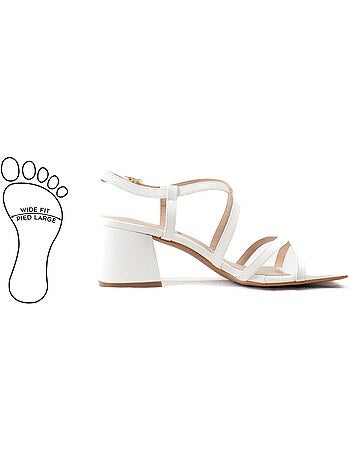 Sandales pieds larges h - zoe