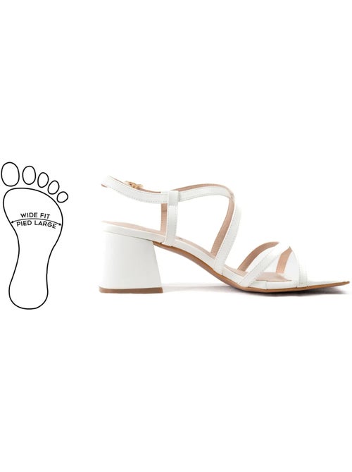 Sandales pieds larges h - zoe - Kiabi