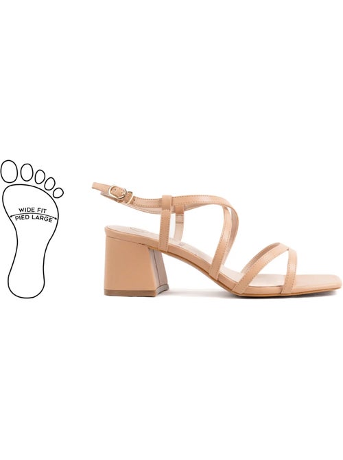 Sandales pieds larges h - zoe - Kiabi