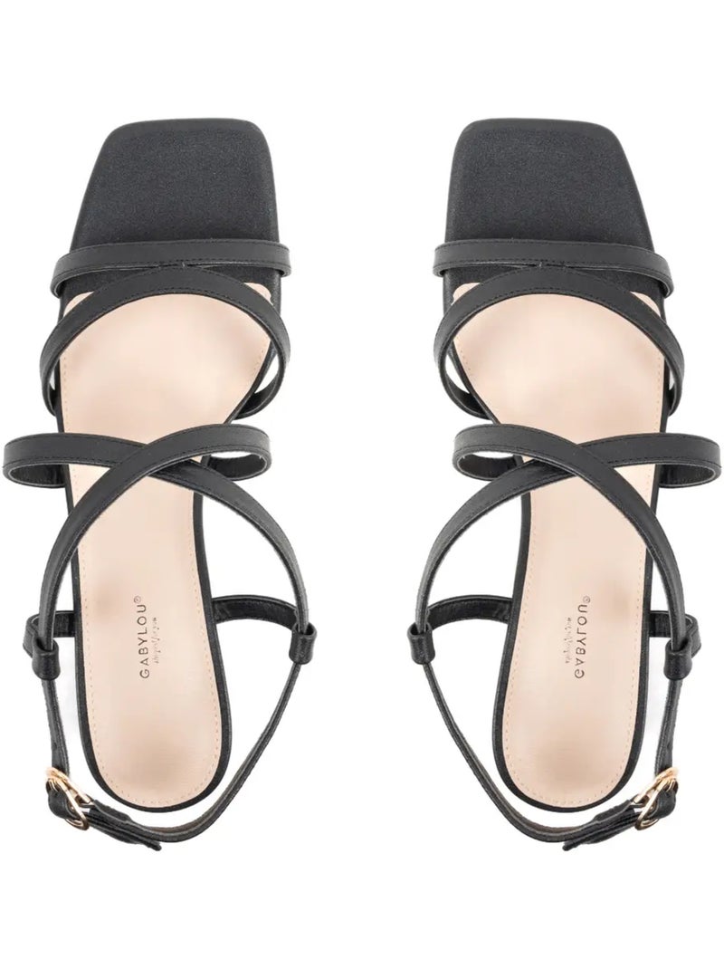 Sandales pieds larges h - zoe Noir - Kiabi