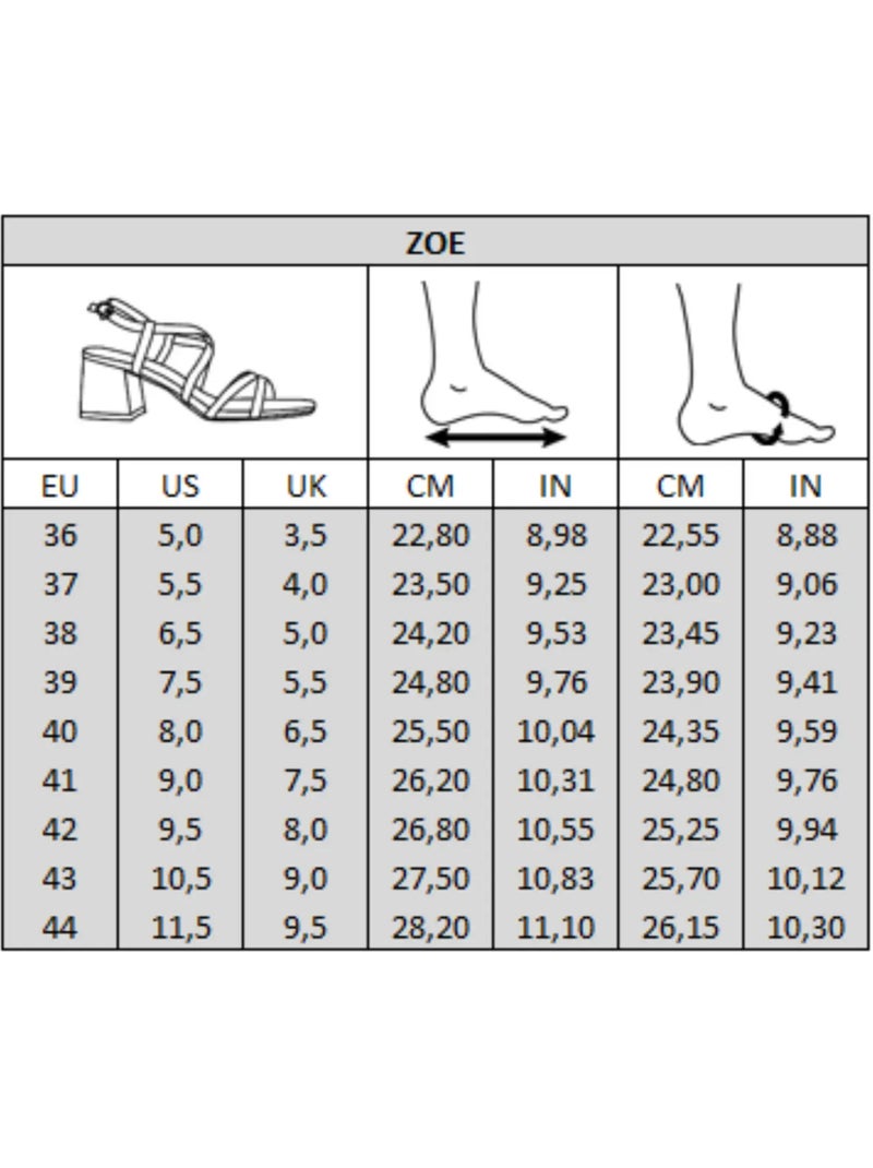 Sandales pieds larges H - Zoe Noir - Kiabi