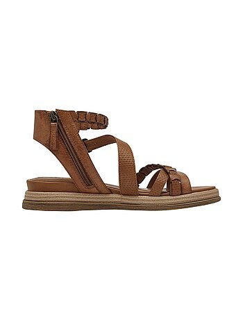 Sandales Plate Cuir Tamaris