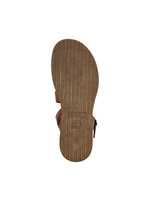 Sandales Plate Cuir Tamaris - Kiabi