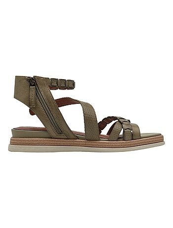 Sandales Plate Cuir Tamaris