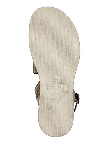 Sandales Plate Cuir Tamaris