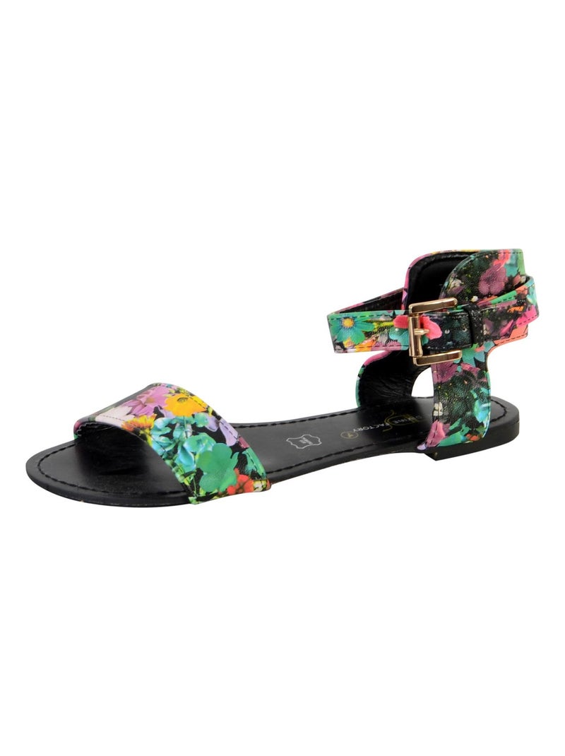 Sandales Plate The Divine Factory Multi Multicolore - Kiabi