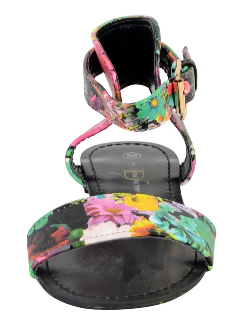 Sandales Plate The Divine Factory Multi Multicolore - Kiabi