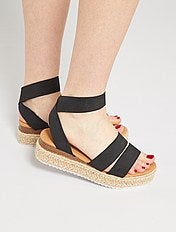 Talon Chaussures compensées \u0026 Plateformes pour Femme en couleur or |  FASHIOLA.fr