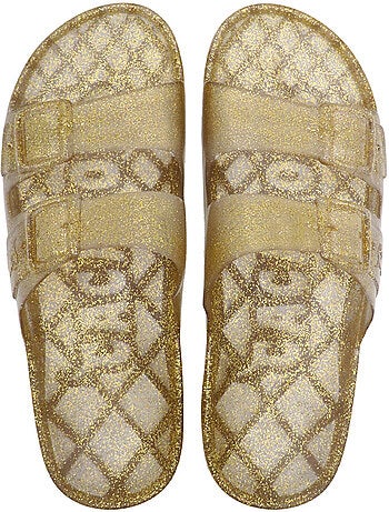 Sandales plates à paillette femme anjo glitter