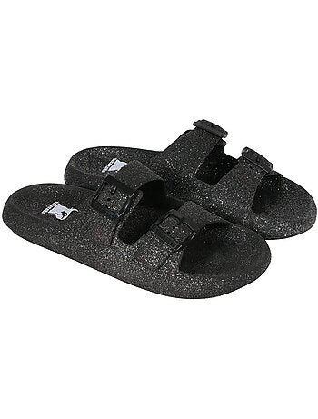 Sandales plates à paillette Femme JESSY GLITTER