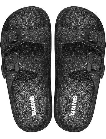 Sandales plates à paillette Femme JESSY GLITTER