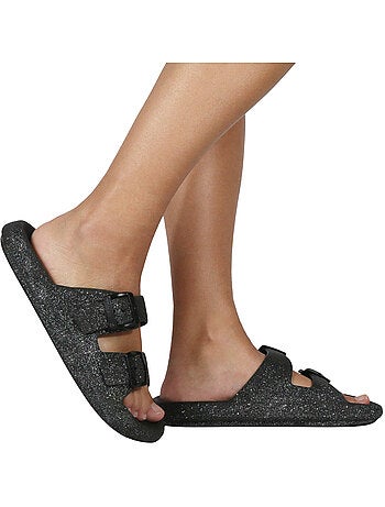 Sandales plates à paillette Femme JESSY GLITTER
