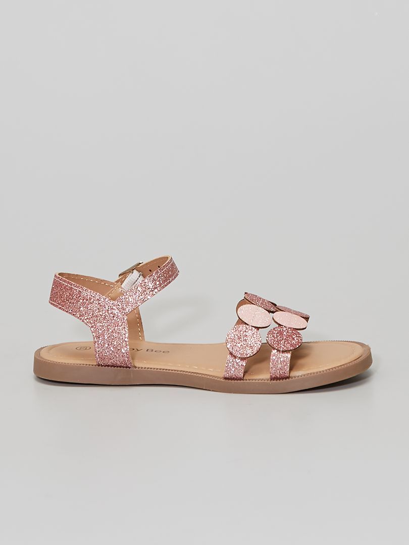 Sandales discount paillettes fille