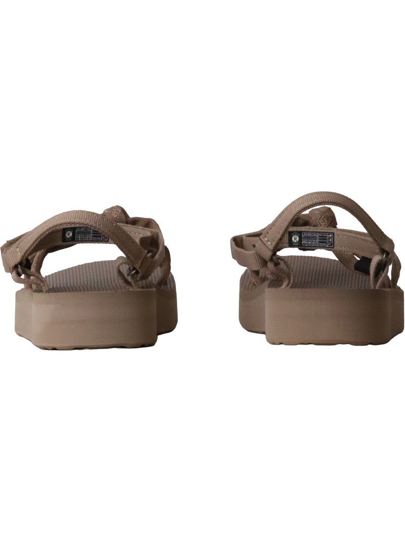 Sandales Plates à Scratch Teva W Midform Kena Slim Marron - Kiabi