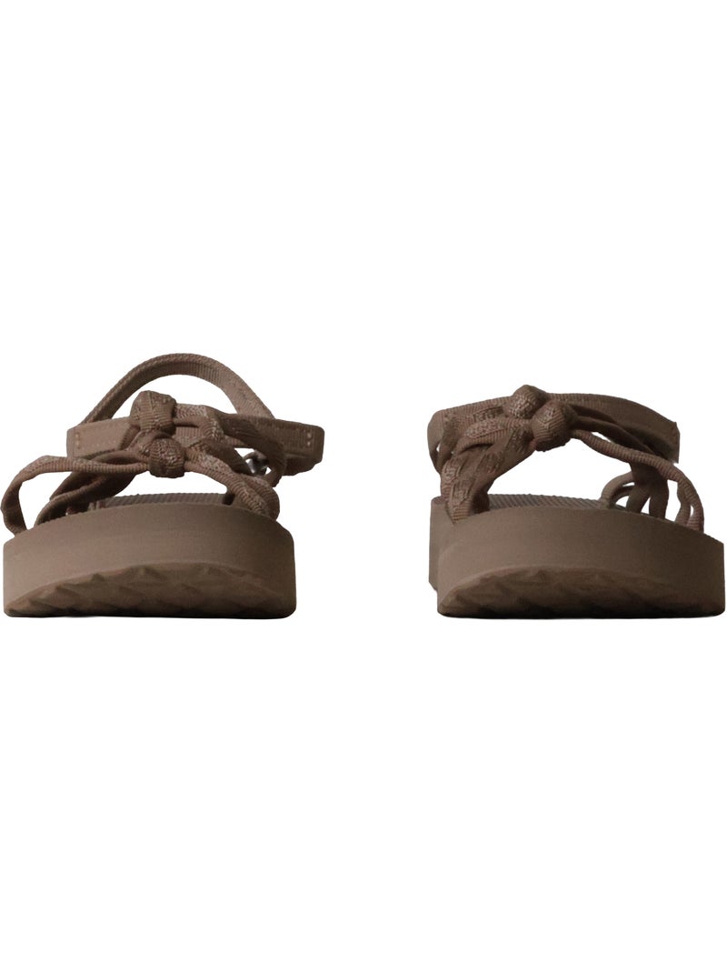 Sandales Plates à Scratch Teva W Midform Kena Slim Marron - Kiabi