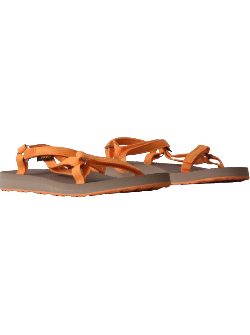 Sandales Plates à Scratch Teva W Original Universal Slim Orange - Kiabi