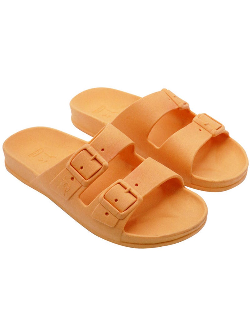 Sandales plates Adulte Abricot - Kiabi