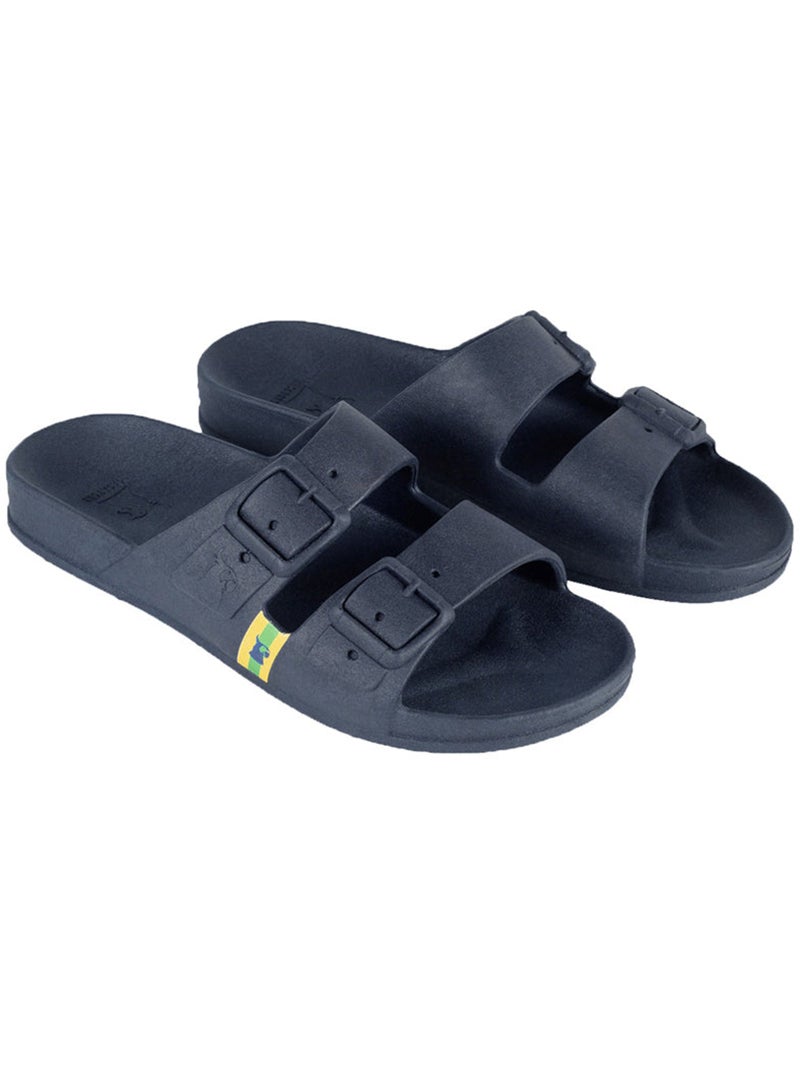 Sandales plates Adulte Bleu marine - Kiabi