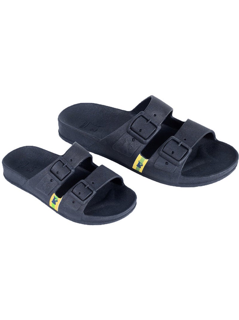 Sandales plates Adulte Bleu marine - Kiabi