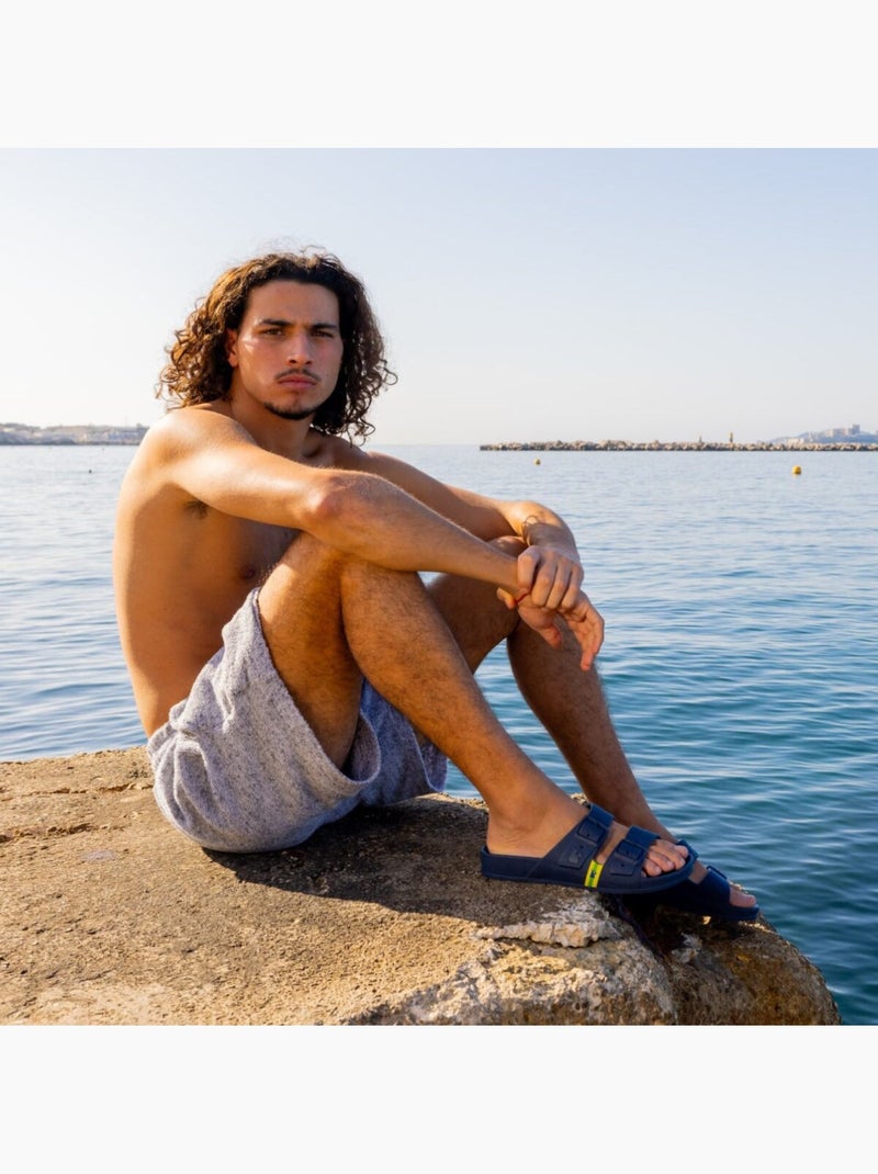 Sandales plates Adulte Bleu marine - Kiabi