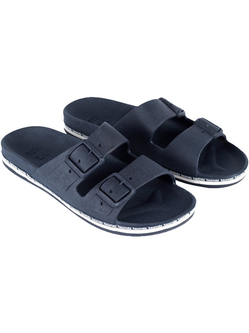 Sandales plates Adulte Bleu marine - Kiabi