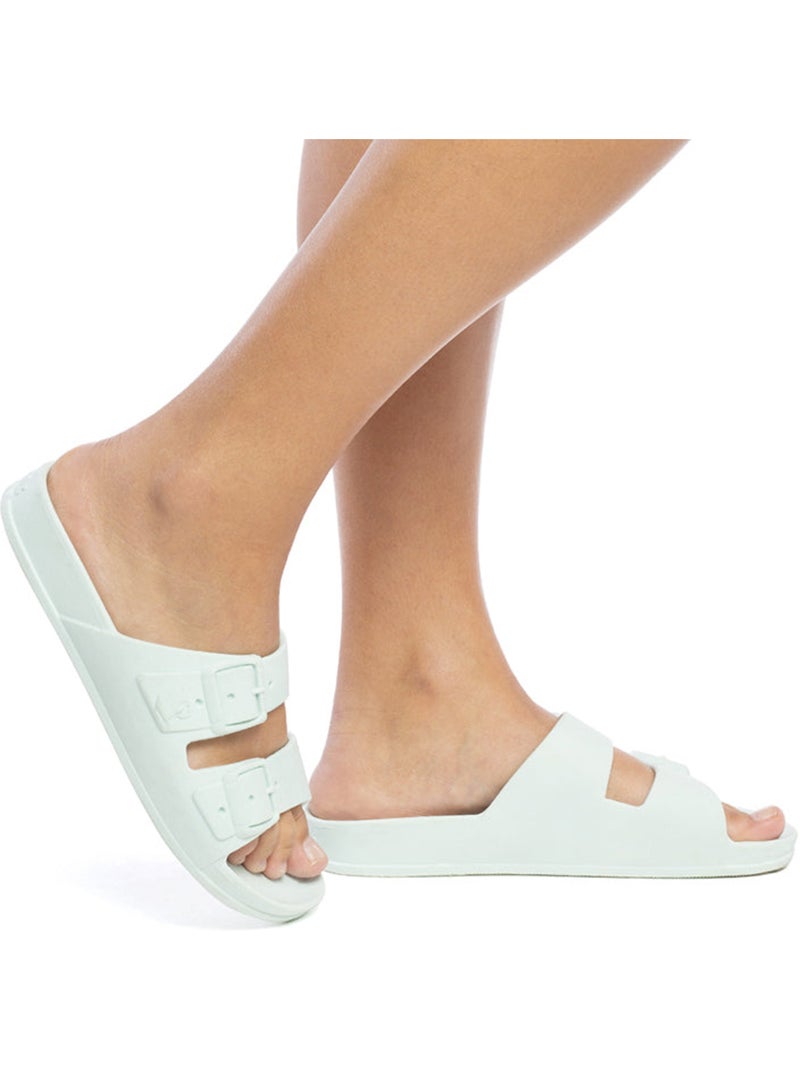 Sandales plates Adulte Gris nuage - Kiabi