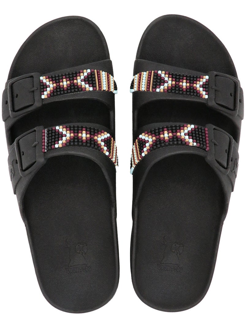Sandales plates Adulte JERICOACOARA Noir Noir - Kiabi