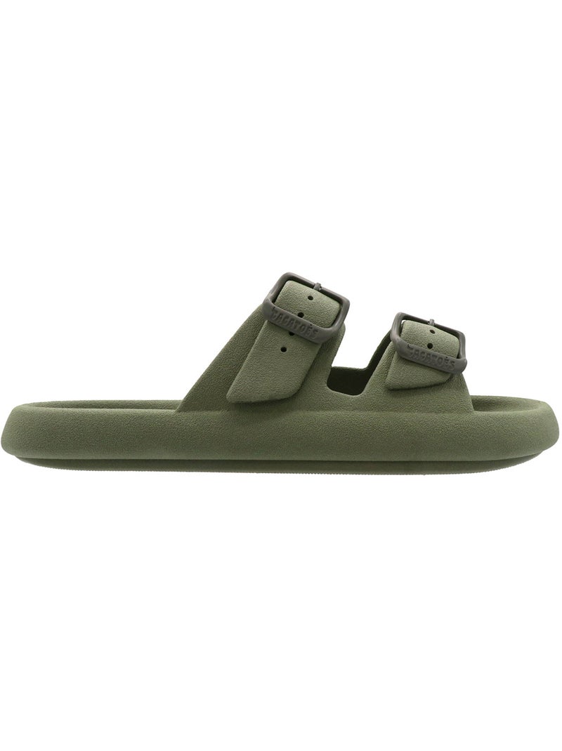 Sandales plates Adulte JESSY CLASSIC Kaki foncé - Kiabi
