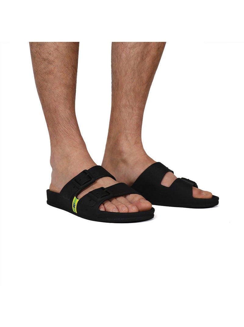 Sandales plates Adulte Noir - Kiabi