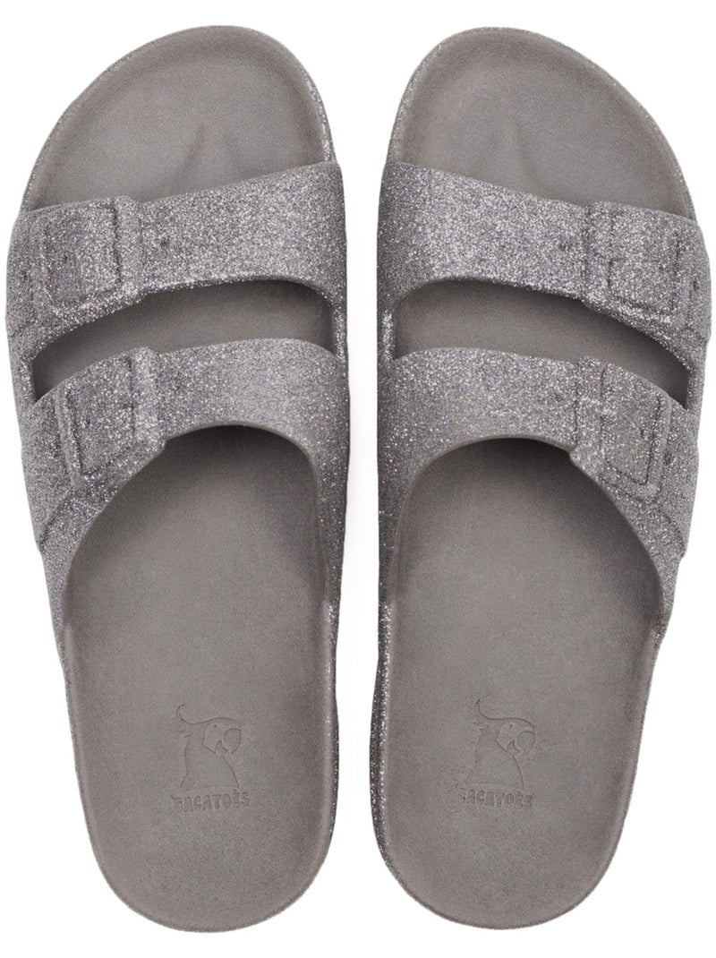 Sandales plates adulte trancoso Gris clair - Kiabi