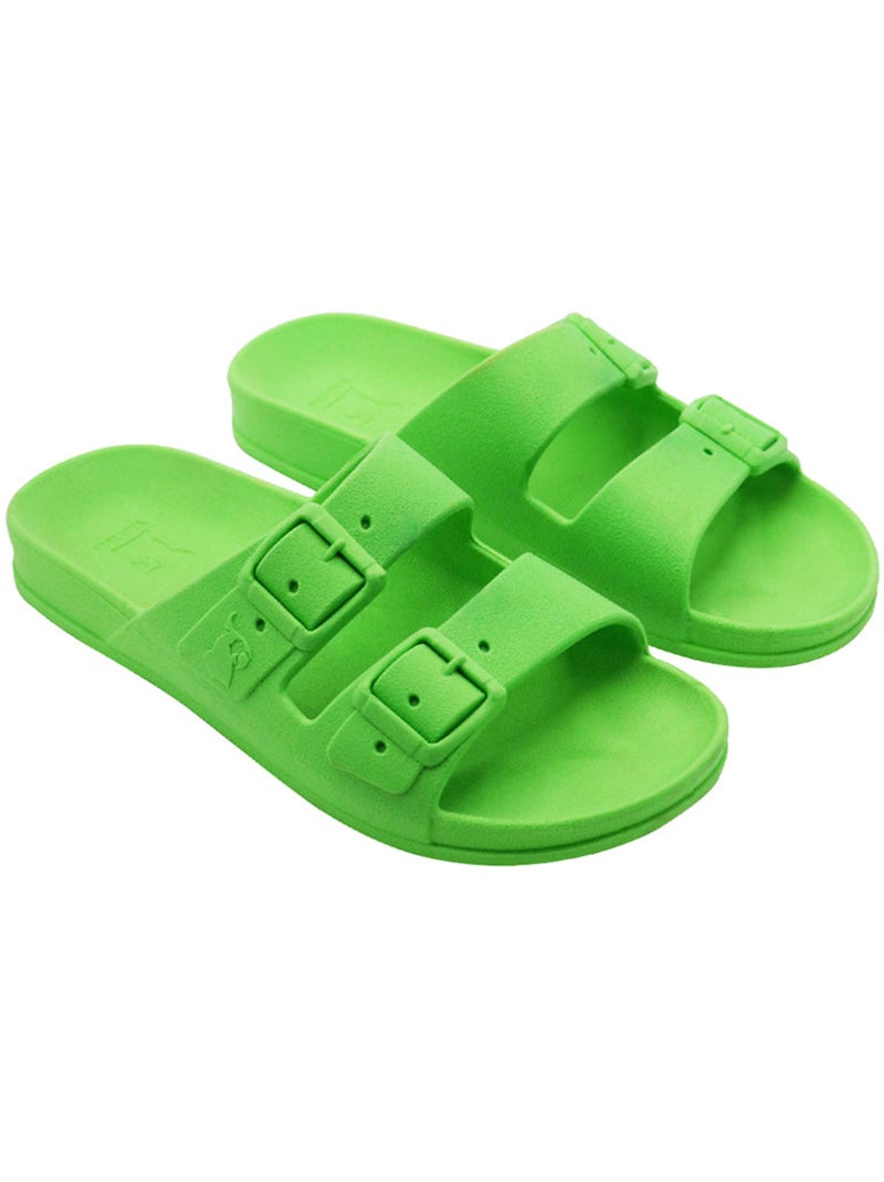 Sandales plates Adulte Vert fluo - Kiabi