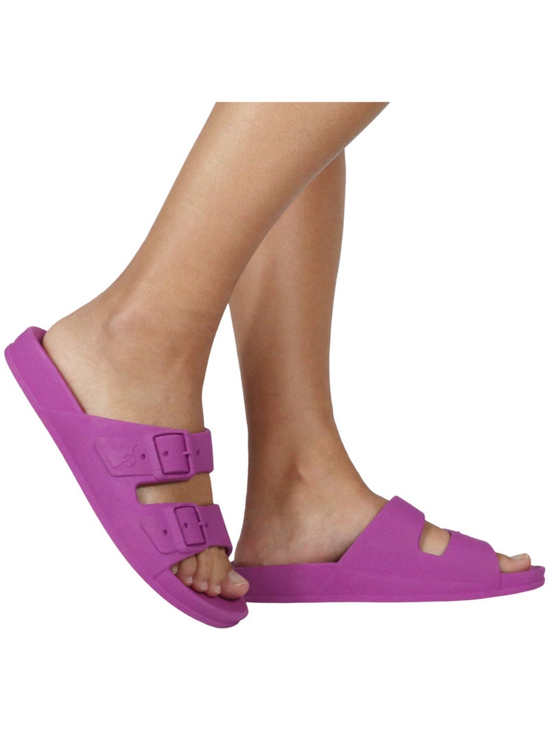 Sandales plates Adulte Violet - Kiabi