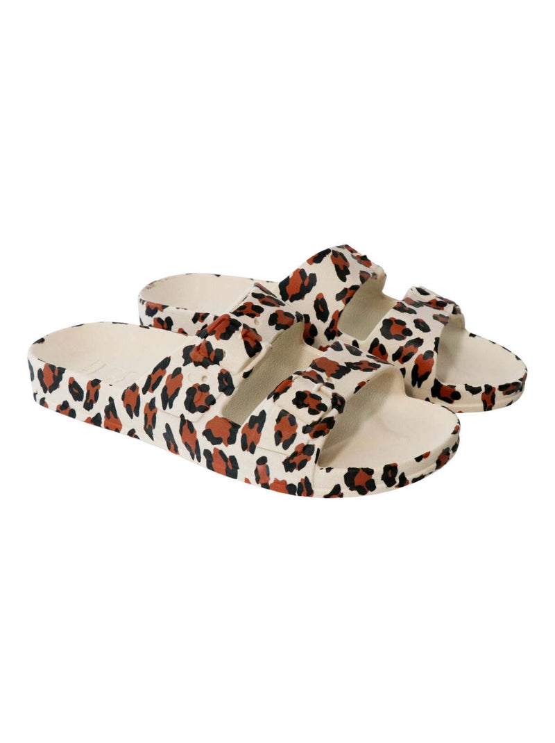 Sandales plates Amazonia Cacatoès Beige/Blanc - Kiabi