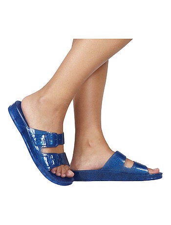 Sandales plates Anjo Glitter Cacatoès