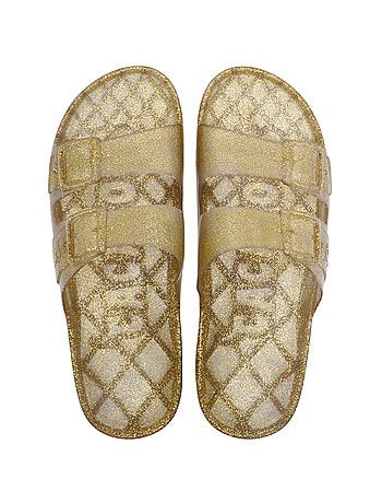 Sandales plates Anjo Glitter Cacatoès