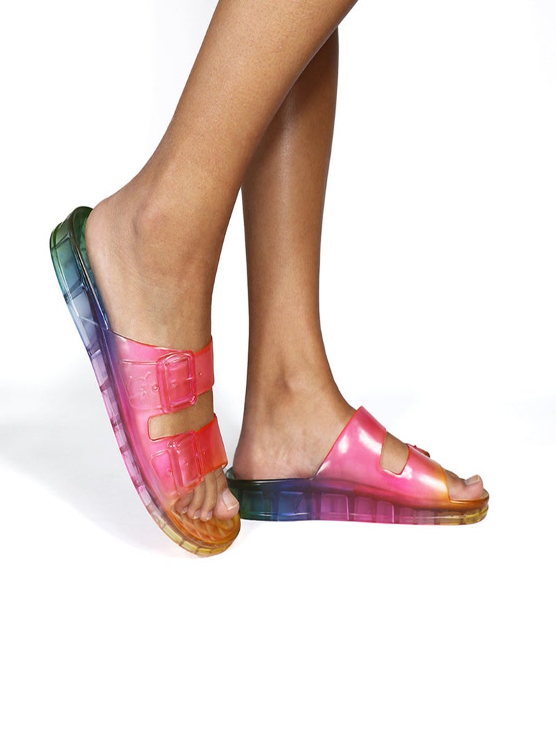 Sandales plates Anjo Multico Cacatoès Multicolore - Kiabi