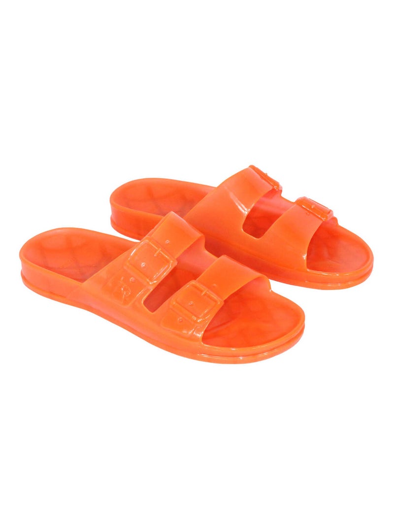 Sandales plates Anjo Transparente Cacatoès Peche - Kiabi
