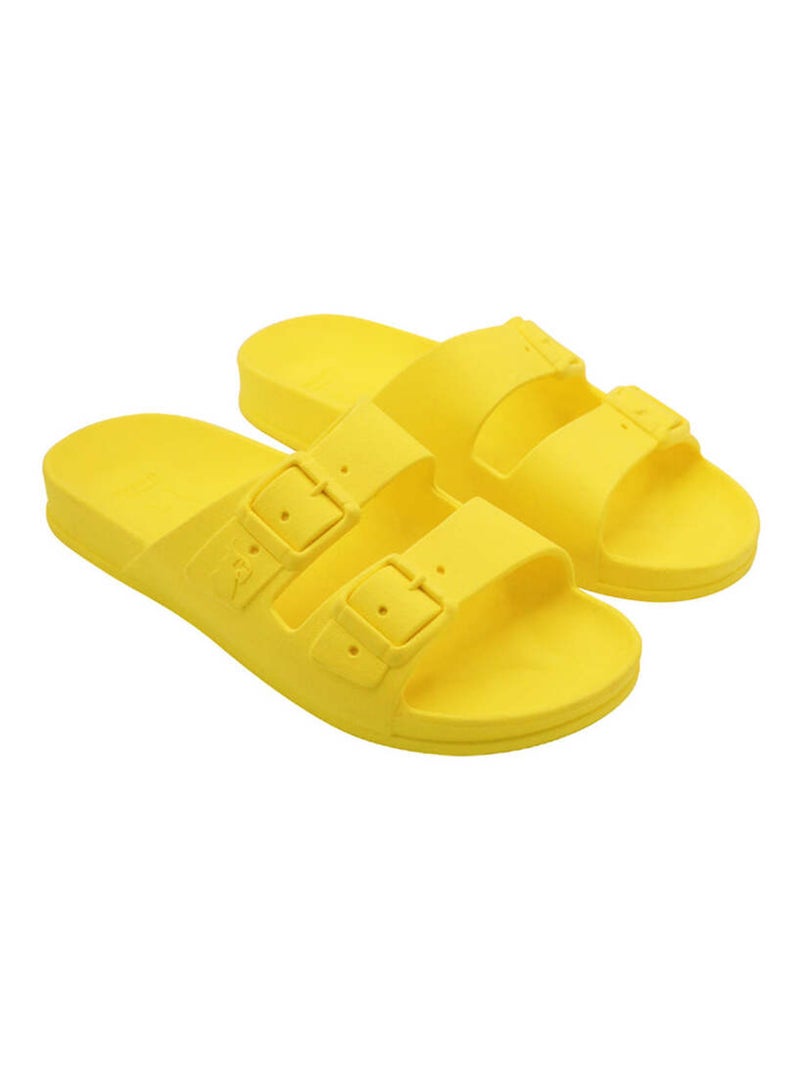 Sandales plates Bahia Cacatoès Jaune fluo - Kiabi