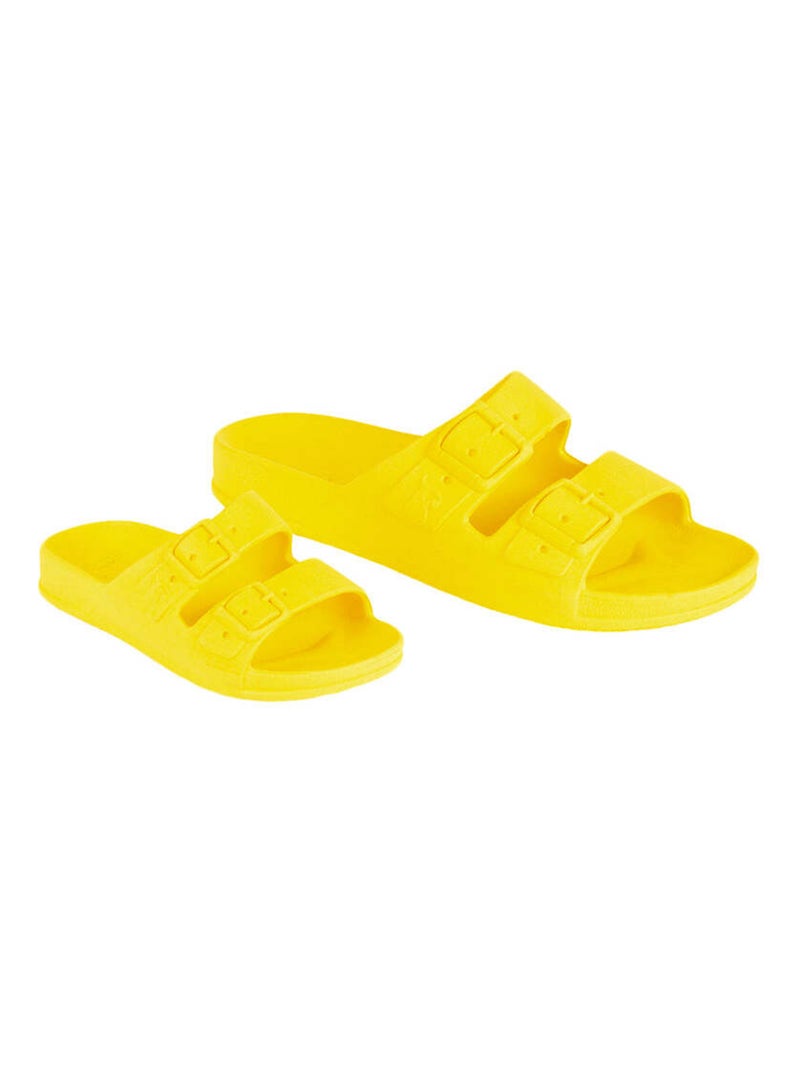 Sandales plates Bahia Cacatoès Jaune fluo - Kiabi