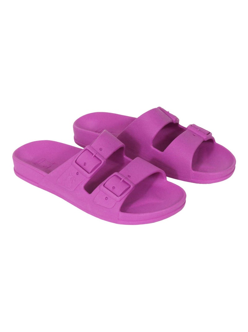 Sandales plates Bahia Cacatoès Violet - Kiabi