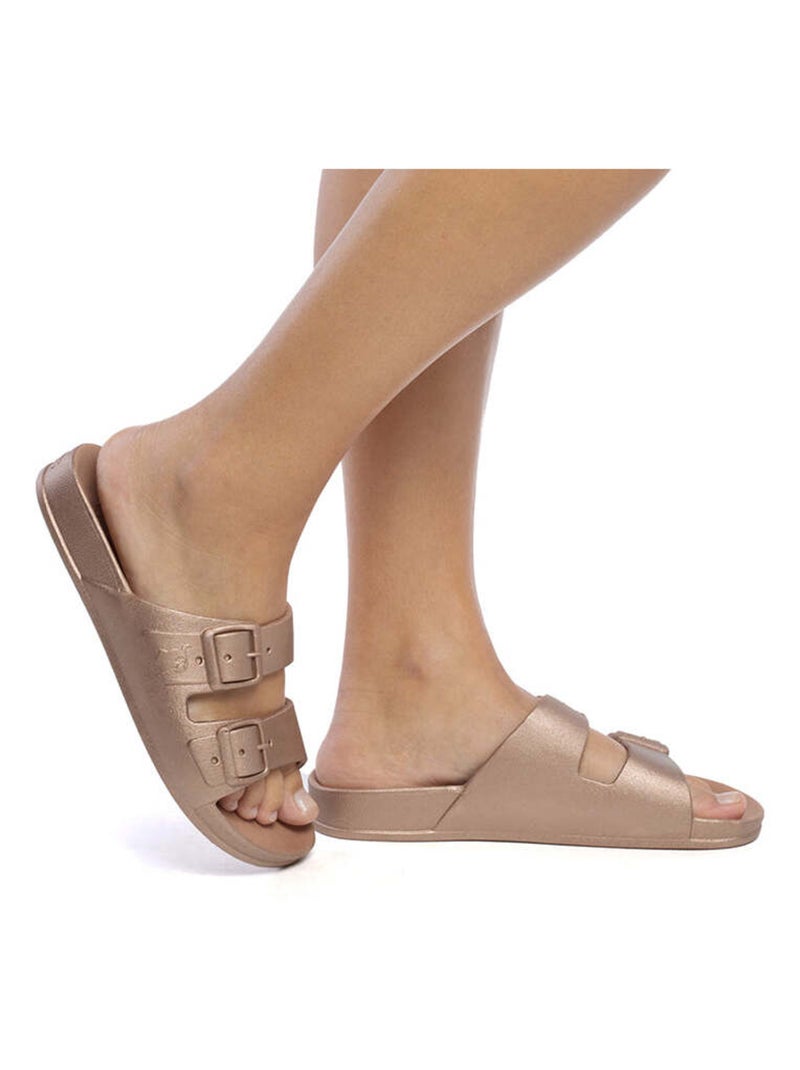 Sandales plates Baleia Cacatoès Cuivre - Kiabi