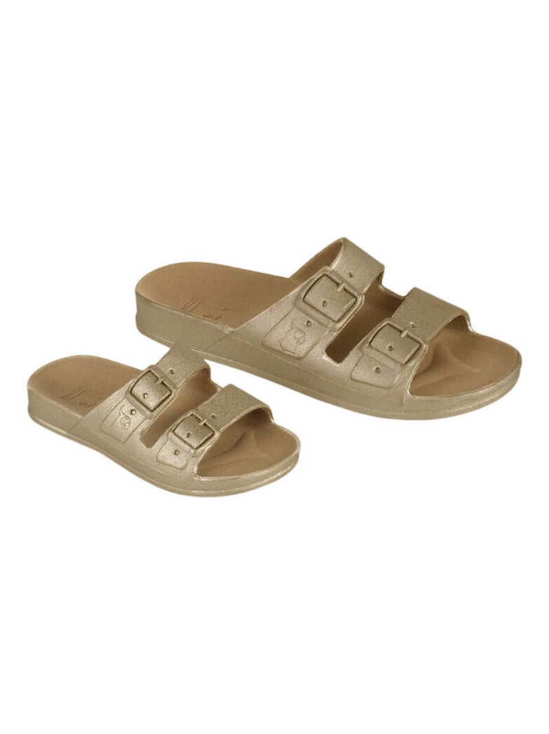 Sandales plates Baleia Cacatoès Doré/or - Kiabi