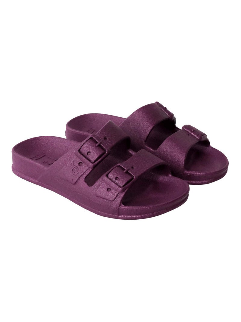Sandales plates Baleia Cacatoès Violet prune - Kiabi