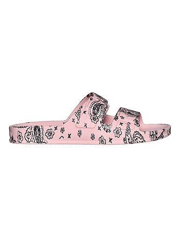 Sandales plates Bandana Cacatoès
