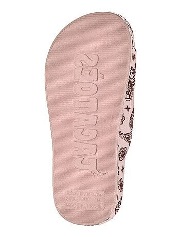 Sandales plates Bandana Cacatoès