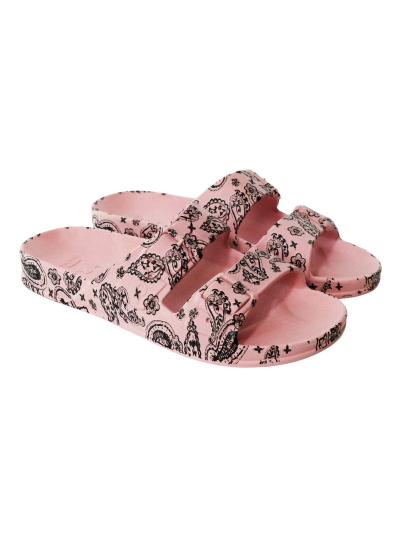 Sandales plates Bandana Cacatoès Rose - Kiabi