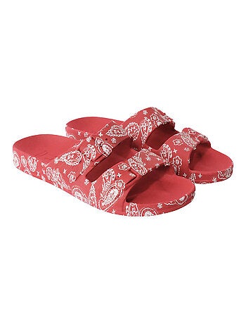 Sandales plates Bandana Cacatoès