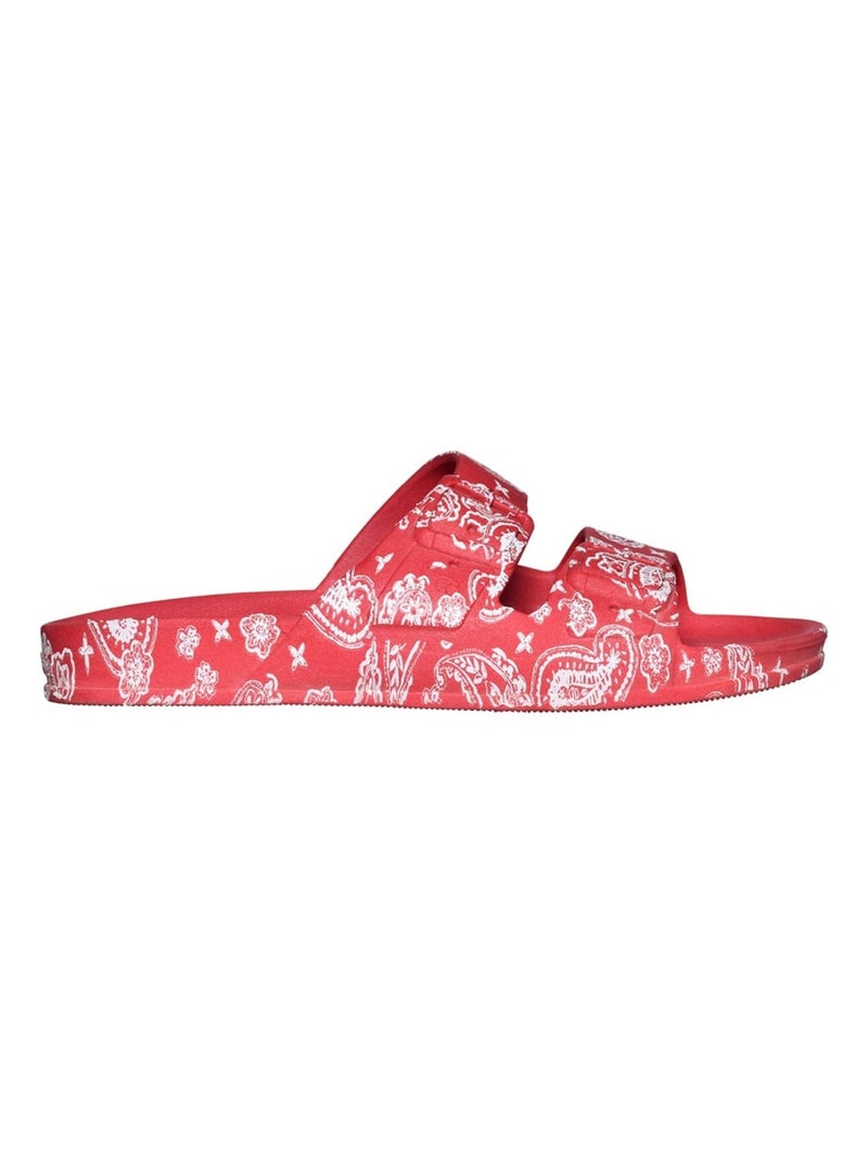 Sandales plates Bandana Cacatoès Rouge - Kiabi