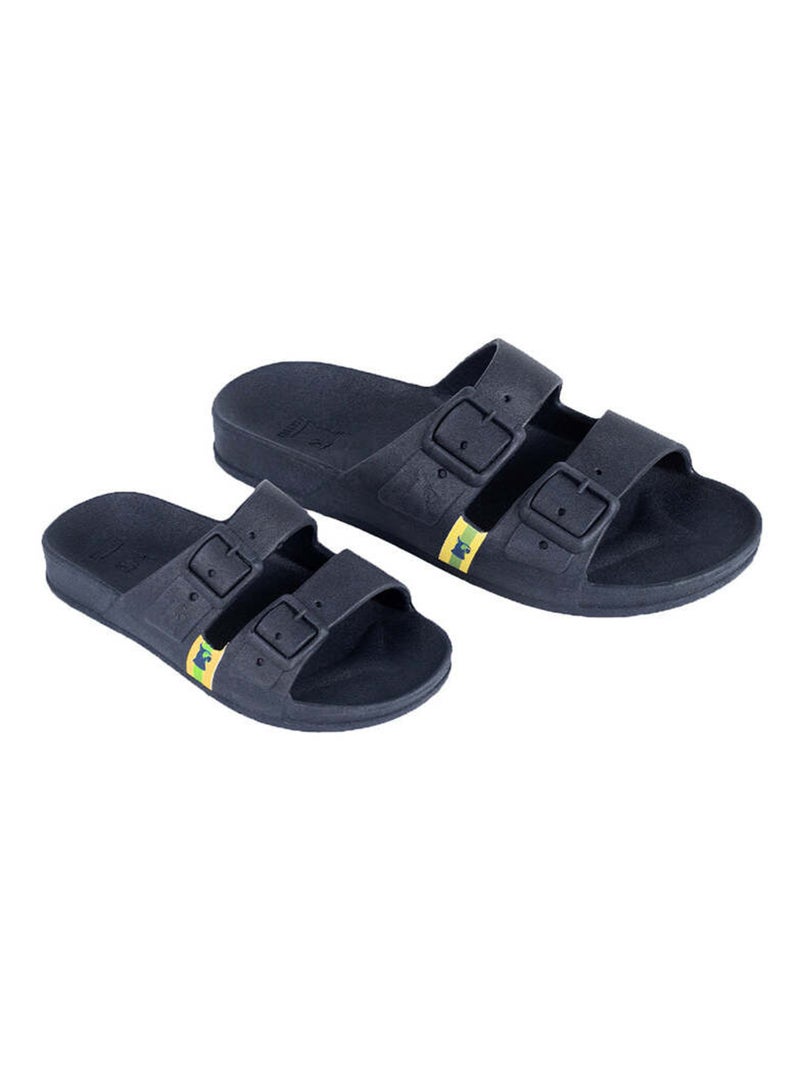 Sandales plates Bango Cacatoès Bleu marine - Kiabi