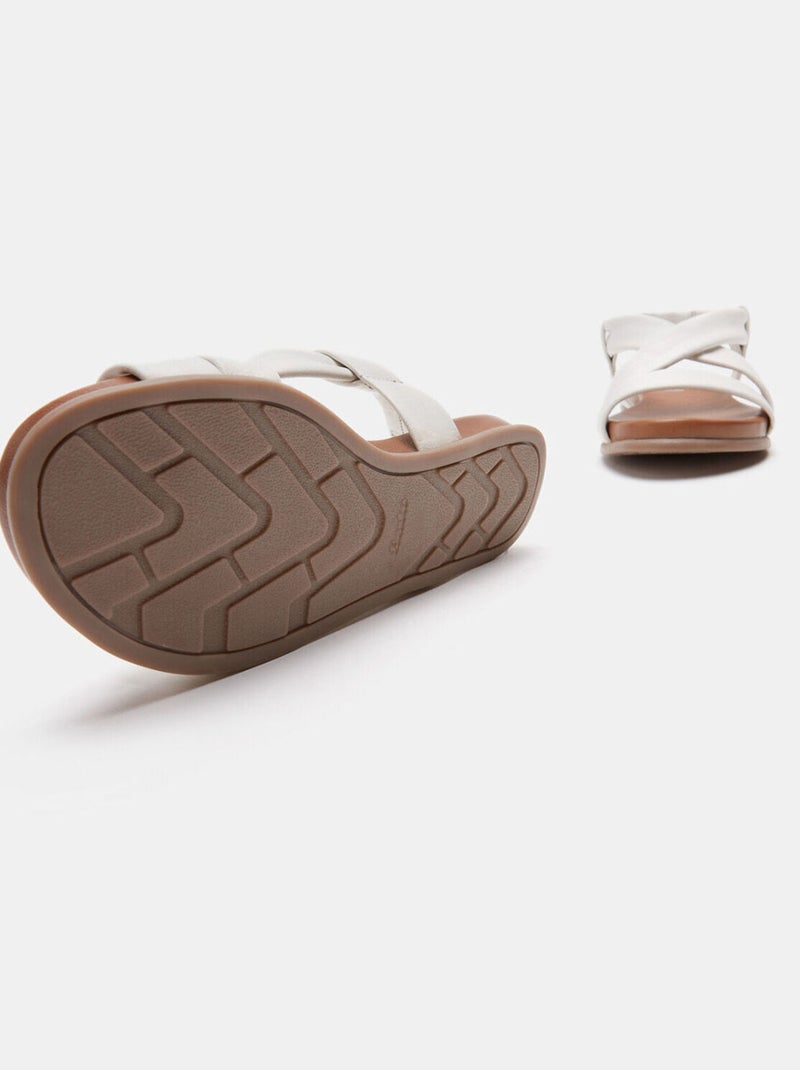 sandales plates BATA Blanc - Kiabi